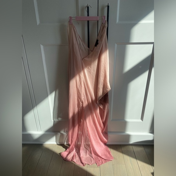 Michael Costello For Revolve, fringe cover up, mauve ombré - Picture 5 of 7